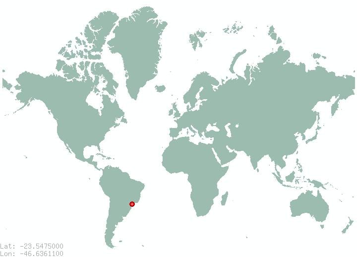 kde je Sao Paulo na mapě světa