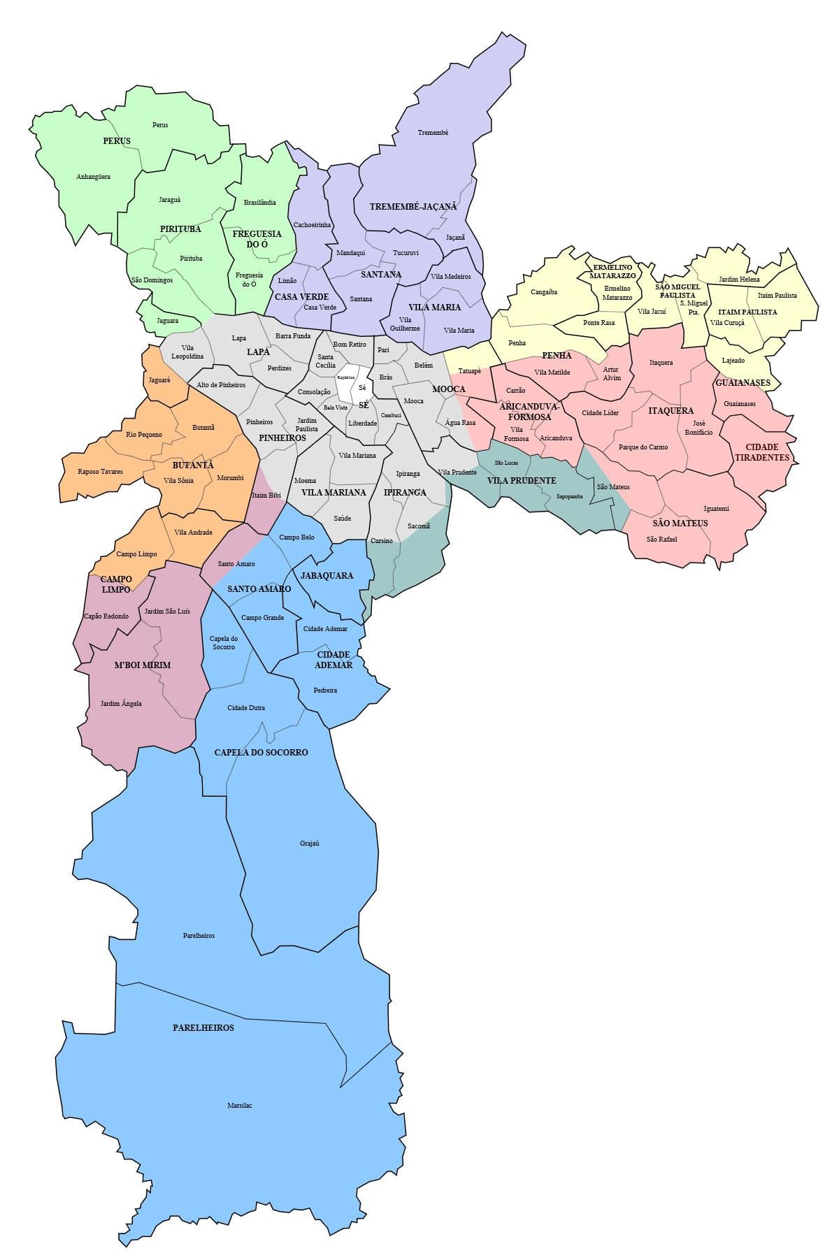 São Paulo paříž mapa