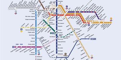 São Paulo bus mapa