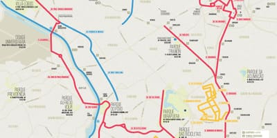 São Paulo kole mapě