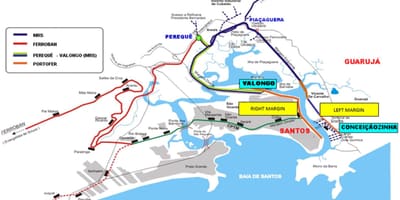 São Paulo loď mapě
