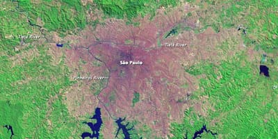 São Paulo topografické mapy